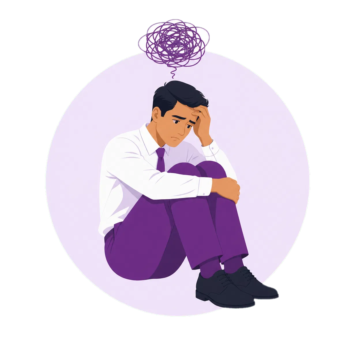 Stressed business owner overwhelmed by finances